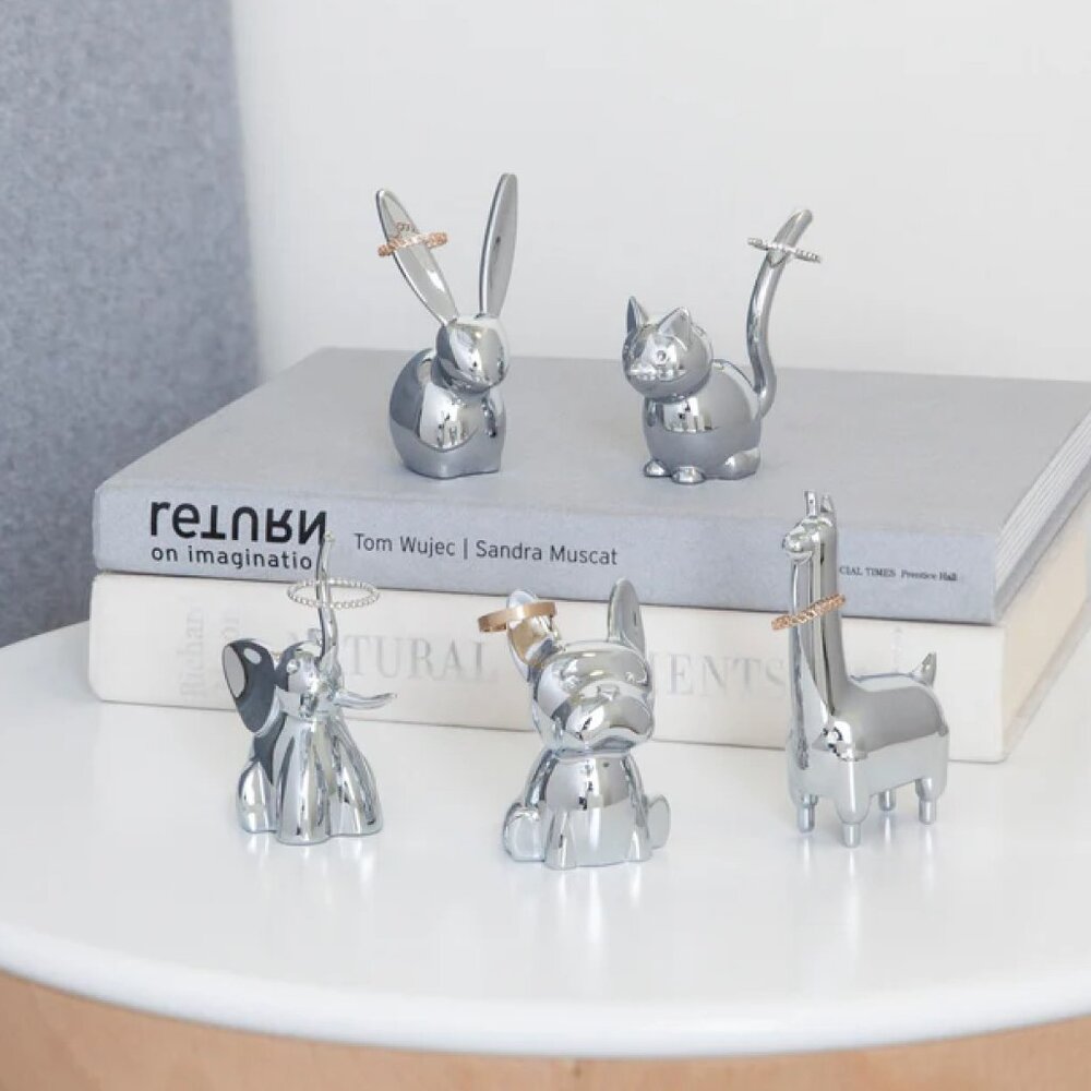 Umbra Set of 2 Bunny and Elephant Ring Holders - Picture 3 of 15